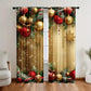 🎅Xmas Sales - 50% OFF🎄Christmas Window Curtains 2-Piece Set for Home Decor