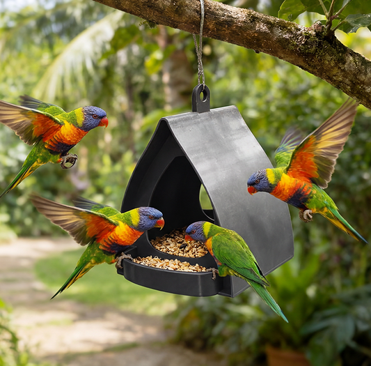 📢📢50%  OFF !! ⏰Hanging Bird Feeder for Garden with Roof🐦