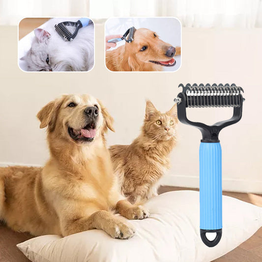 🤩 Reversible Pet Grooming Brush, ✨ Efficient, ⚡ Fast, 💪 Labor Saving！