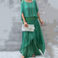 🌹Spring Promotion 50% OFF🌹Loose Top & Slit Wide-Leg Pants Chiffon 2-Piece Set