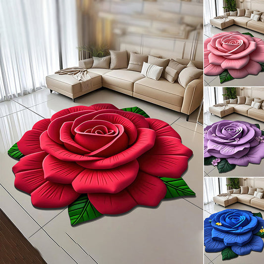 🔥Hot Sale🔥Floral Plush & Diatomaceous Earth Floor Mat