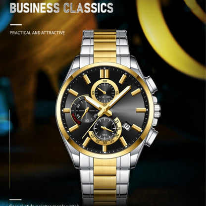 Men's Stainless Steel Business Wrist Watch