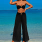 Women's 3-Piece Swimwear Set - Top, Bottom & Beach Pants