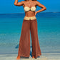 Women's 3-Piece Swimwear Set - Top, Bottom & Beach Pants