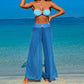 Women's 3-Piece Swimwear Set - Top, Bottom & Beach Pants