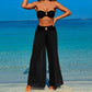 Women's 3-Piece Swimwear Set - Top, Bottom & Beach Pants