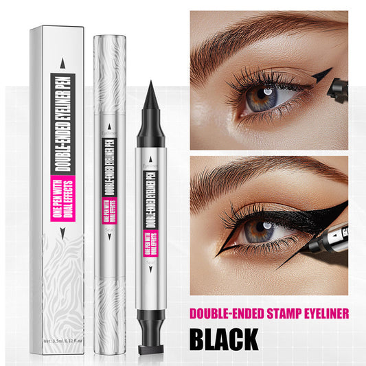Eyeliner with wing stamp