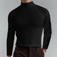 👕 50% OFF NOW! ✨ Men's High Neck Slim Fit T-Shirt - Stretchy & Breathable Fabric, Modern Style for Gym or Casual Wear 🏃‍♂️📦