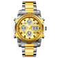 Waterproof Military Watch for Men – Analog-Digital, Stainless Steel & Shock-Resistant 🛡️