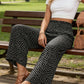 Women's Smocked High Waist Wide Leg Pants👖