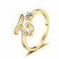 ⏳Limited-time 50% off⏰Adjustable Sparkle Initial Ring for Women💍