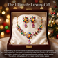 🎉 2026 Sale — Over 54,000 Sold!🌸Women Casual Floral Necklace Set – Crystal, Micro-Pave, Matching Earrings 💎