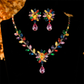 🎉 2026 Sale — Over 54,000 Sold!🌸Women Casual Floral Necklace Set – Crystal, Micro-Pave, Matching Earrings 💎