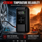 All-in-One Car Jump Starter and Tire Inflator Battery Booster with Smart Clamps and EVA Storage Case