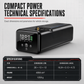 All-in-One Car Jump Starter and Tire Inflator Battery Booster with Smart Clamps and EVA Storage Case