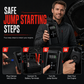 All-in-One Car Jump Starter and Tire Inflator Battery Booster with Smart Clamps and EVA Storage Case