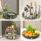 Luxury double-layer rotating storage rack