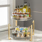 Luxury double-layer rotating storage rack