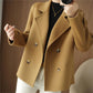 Best Gift-Short Loose Blazer Collar Tweed Coat