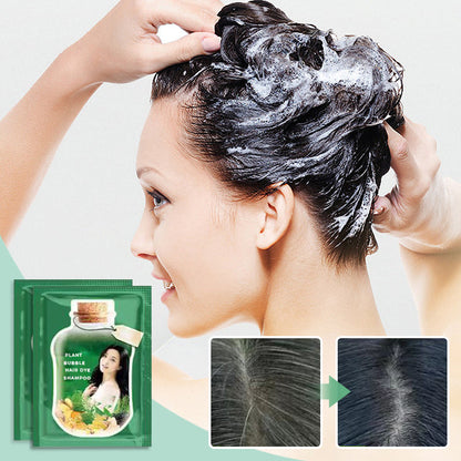 🎅 Christmas Gift 🎁 10PCS Plant Bubble Hair Dye Shampoo