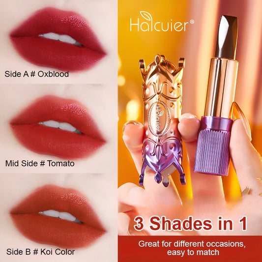 😍Perfer Gift😍Color Changing Three Shade Lipstick