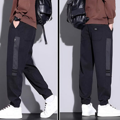 Ideal gift - Men's versatile and comfortable loose-fitting drawstring cargo pants